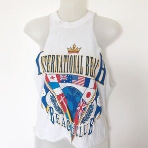 Urban Renewal X Urban Outfitters Womens Beach Club Vintage Destroyed Tank Size M